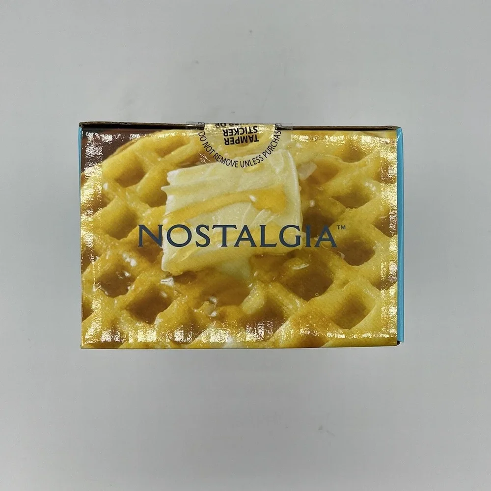 Nostalgia MyMini Snowman Waffle Maker‎ Holiday Breakfast Brunch Dorm Camper Gift